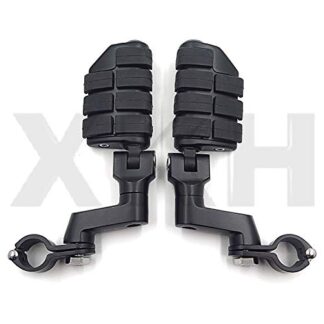 XKMT-1" Highway Clamps Large Foot Pegs Compatible With TRIUMPH ROCKET 3 2300CC Harley Davidson//Yamaha/Kawasaki/Triumph [B00YWBU6UC]