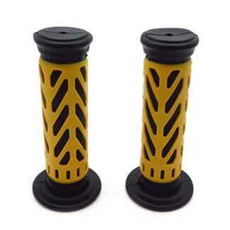 Yellow Gel Hand Grips 25mm 1" For ATV Brute Force Prairie BRUIN GRIZZLY KODIAK Yamaha Kawasaki Suzuki