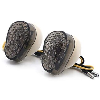 Yellow Led Lights Mirror For Yamaha Fzr Yzf 600 750 R6 R6S R1 Fz6S Fjr1300 Chrome by TTMT