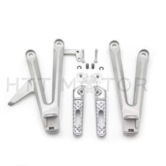 arrière passager Repose-pieds Pied support à pinces à linge pour Honda Cbr1000rr 2004 2005 2006 2007