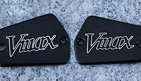 i5 Black Billet Fluid Caps for Yamaha VMax V-Max 1985-2007.