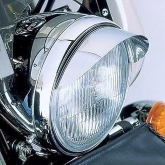 i5 Chrome 7-inch Headlight Visor for Honda Kawasaki Suzuki Yamaha
