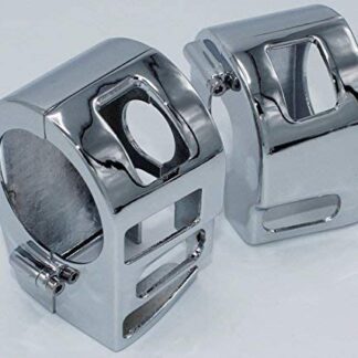 i5 Chrome Switch Housing Covers for Yamaha VStar V-Star 1100 Classic Silverado.