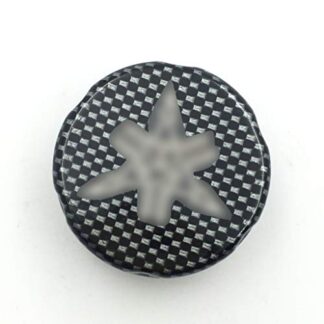 Htt Moto de carbone Bouchon de réservoir de liquide Coque* gravé pour Yamaha Fzr600/Yzf600r/FZ6/R6/R6s/FZ1/R1 (Note : installer avec Stock Joint torique)