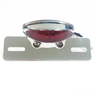 XHT(BC)- Motorcycel Chrome Red Integrated Taillight License Plate Light Fender Eliminator Plate For Harley   Yamaha Suzuki Kawasaki